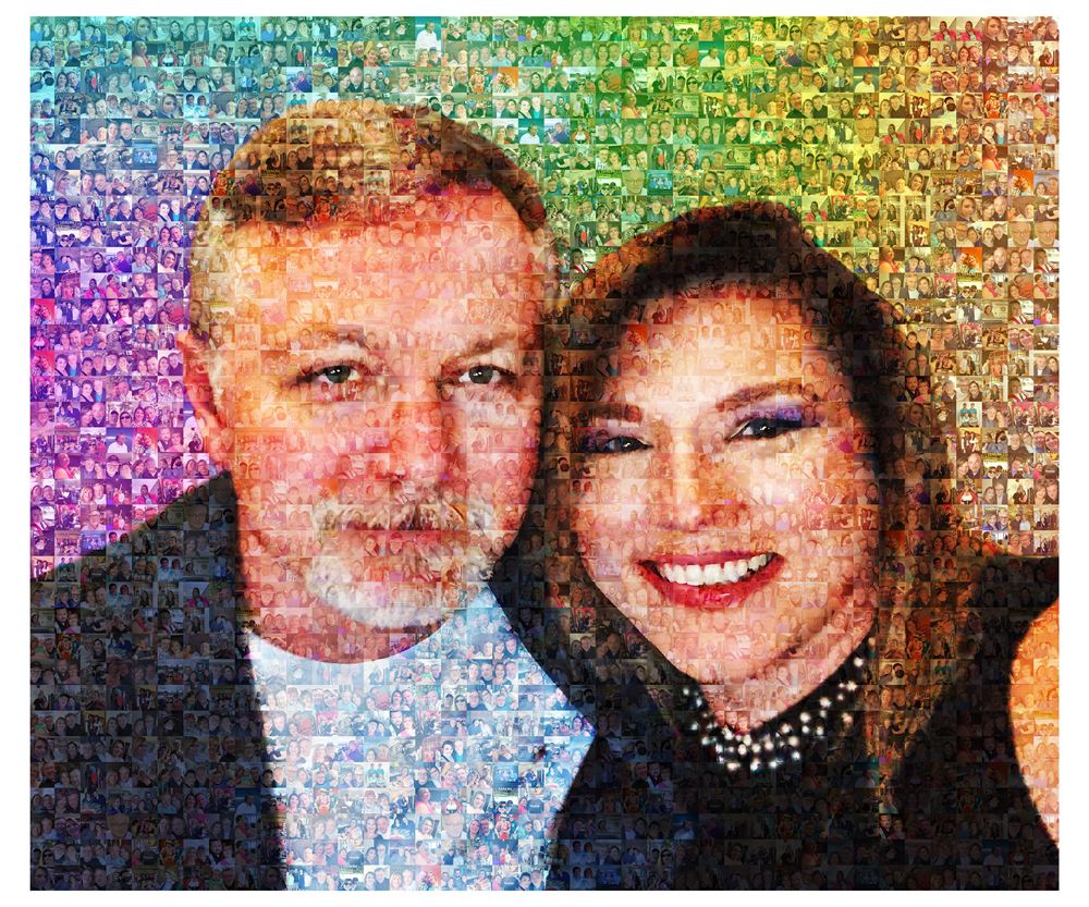 Beautiful Couple Photo Mosaic